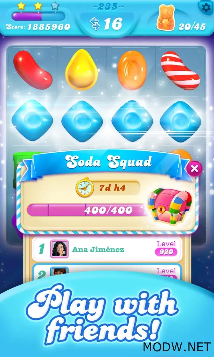 Download Candy Crush Soda Saga (MOD - A lot of moves) 1.258.1 APK FREE