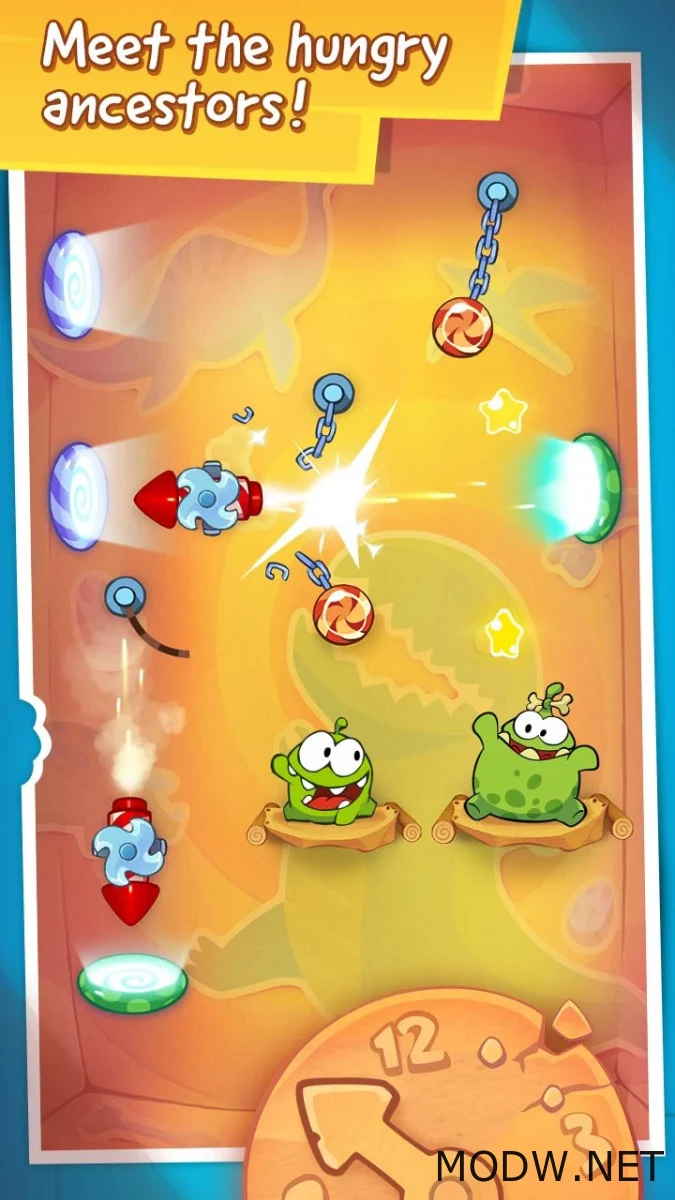 Download Cut the Rope: Time Travel (MOD, Hints/Super Powers) 1.8.0