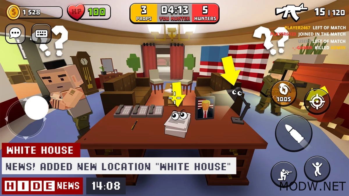 Download HIDE - Hide-and-Seek Online (MOD - Unlimited Ammo, No Reload)  0.37.68 APK FREE