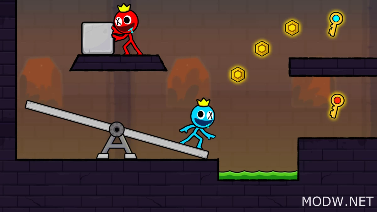 Download Red and Blue Stickman 2 (MOD - Unlimited Skin, Lives) 2.0.8 APK  FREE