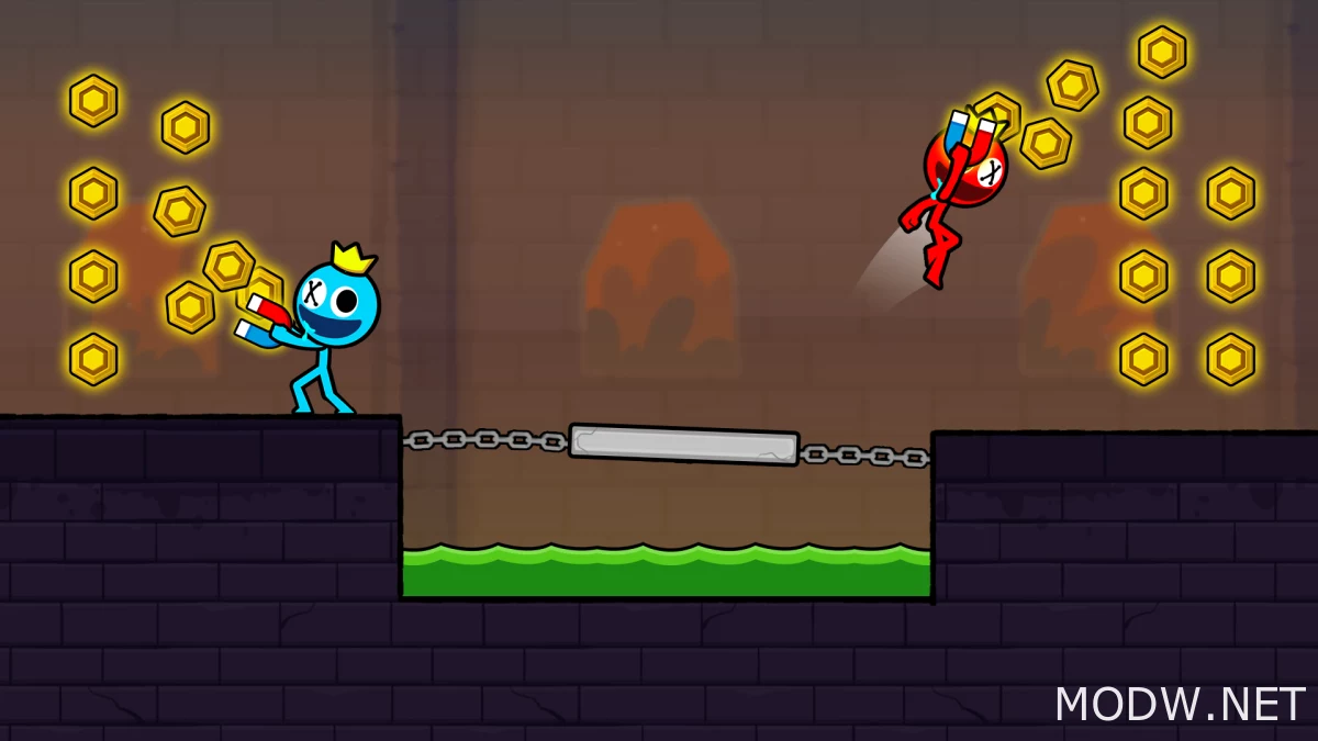 Download Red and Blue Stickman 2 (MOD - Unlimited Skin, Lives) 2.0.8 APK  FREE