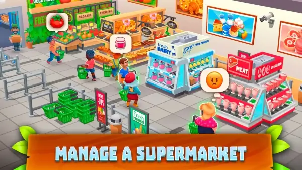 Supermarket Village—Farm Town MOD